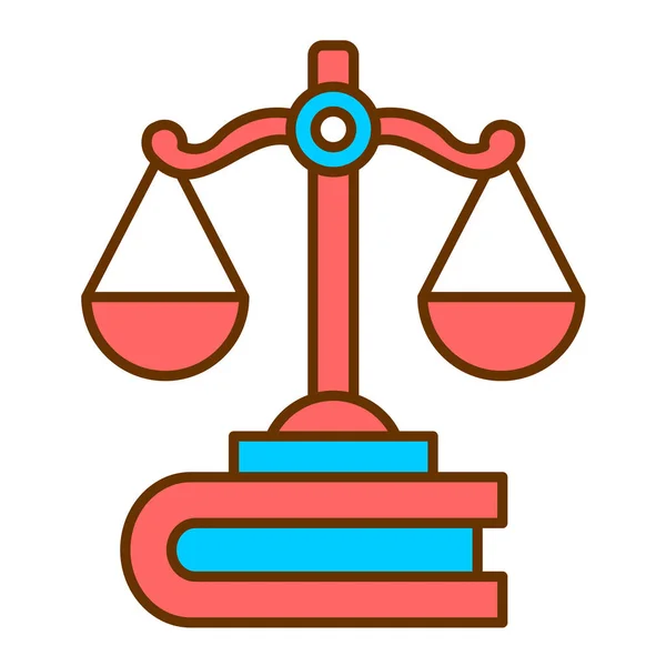 Law Justice Vector Illustration — Stock Vector