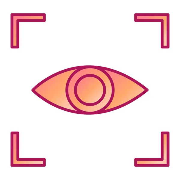 Εικονίδιο Eye Line Διανυσματική Απεικόνιση — Διανυσματικό Αρχείο