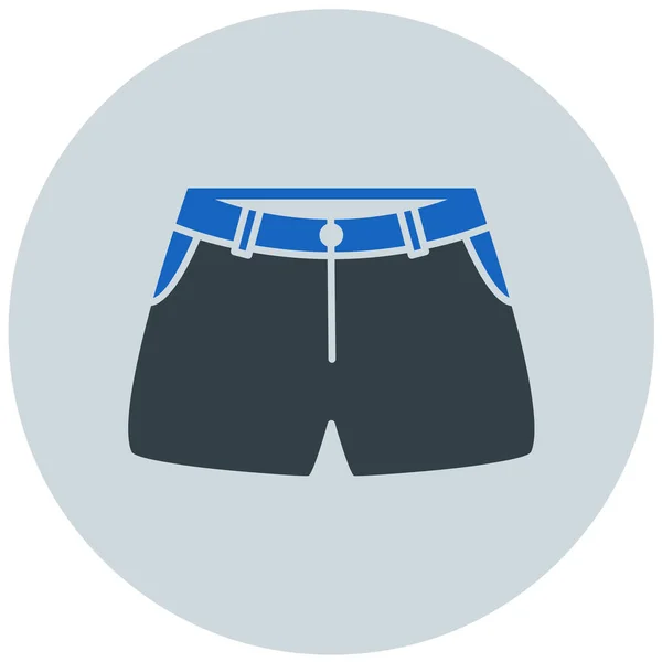 Shorts Modern Icon Vector Illustration — Stok Vektör