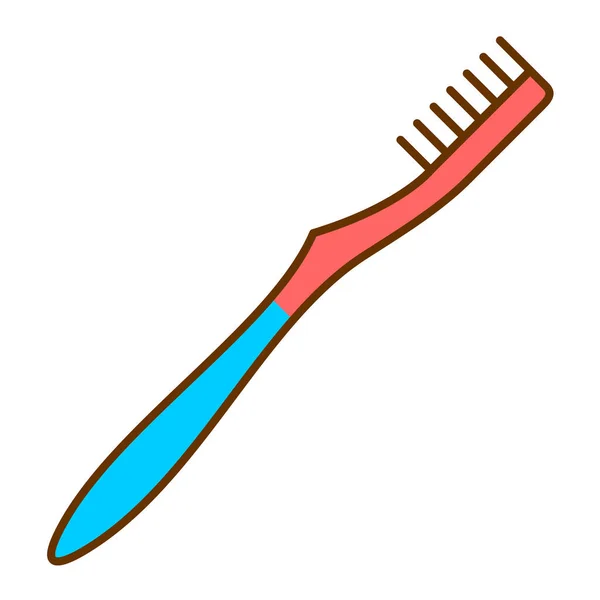 Toothbrush Icon Flat Illustration Tooth Brush Vector Icons Web Design — Stock Vector