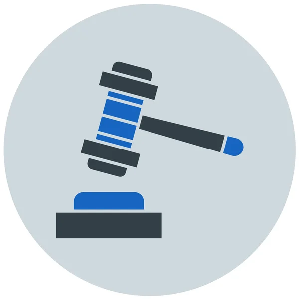 Νόμος Και Δικαιοσύνη Διάνυσμα Εικονίδιο Σύγχρονο Απλό Σχεδιασμό — Διανυσματικό Αρχείο