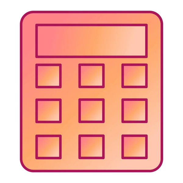 Calculadora Icono Vector Ilustración — Archivo Imágenes Vectoriales