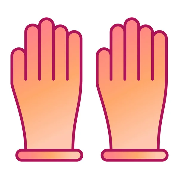 Handskar Ikon Vektor Illustration — Stock vektor