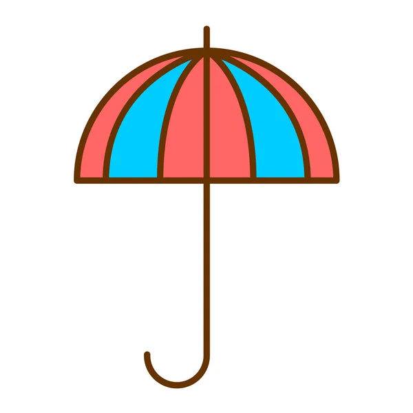 Regenschirm Symbol Vektorillustration — Stockvektor