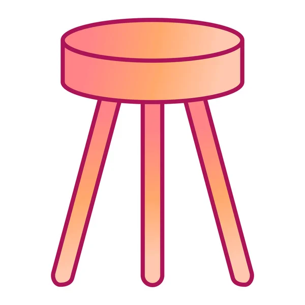 Tischlampe Aus Holz Cartoon Von Kleinen Holz Vektor Symbol Stock — Stockvektor
