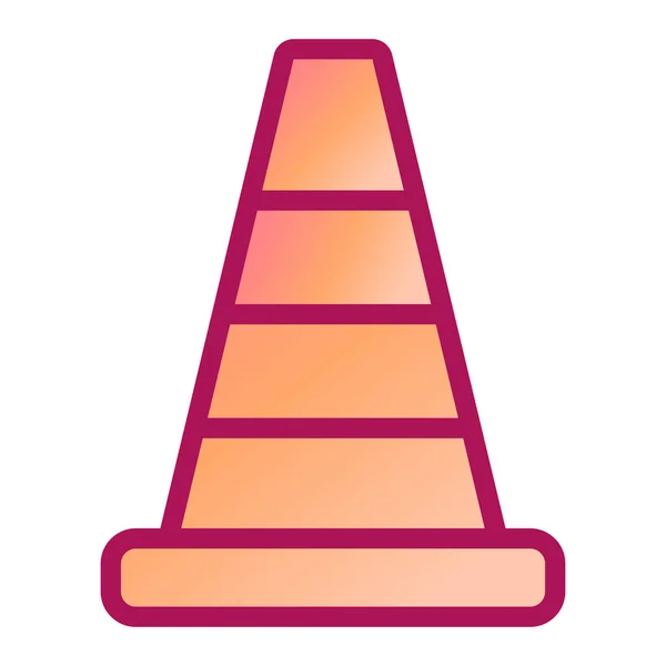 Cone Moderne Icon Vektor Illustration — Stockvektor