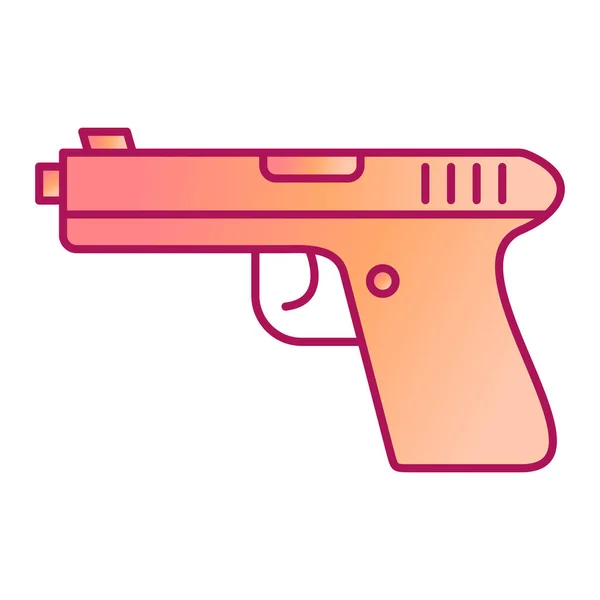 Icono Del Arma Ilustración Simple Los Iconos Vectoriales Pistola Para — Vector de stock