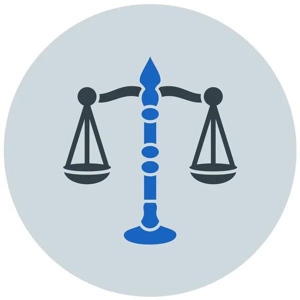 Vektorová Ilustrace Ikony Justice — Stockový vektor