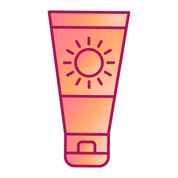 крем для загара. пляжные летние каникулы и туристические темы. изолированный дизайн. векторная иллюстрация