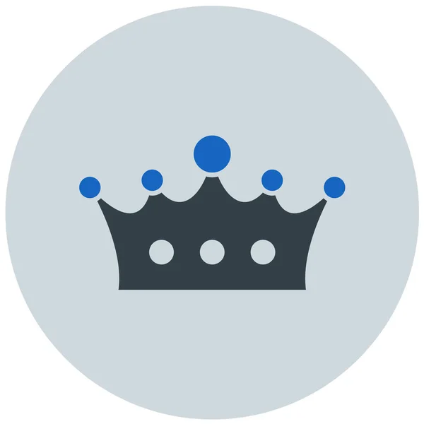 Crown Modern Icon Vector Illustration — стоковый вектор