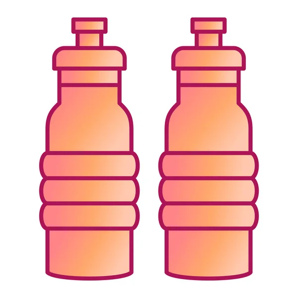 Flaschensymbol Isometrische Darstellung Von Wassertrinkvektorsymbolen Für Das Web — Stockvektor