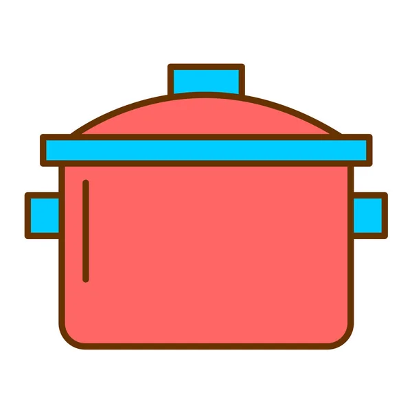 Cooking Pot Icon Vector Illustration Design — Archivo Imágenes Vectoriales