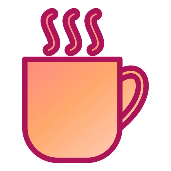 Café Icono Web Ilustración Simple — Vector de stock