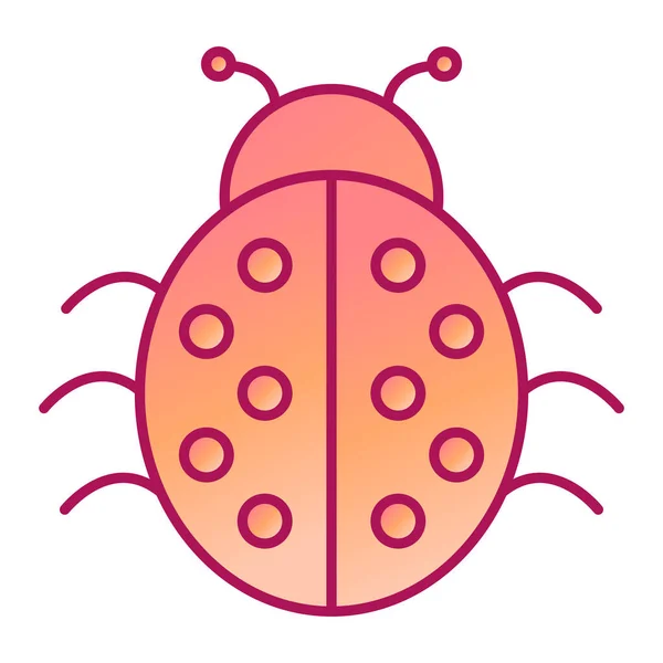 Uğur Böceği Web Simgesi Vektör Illüstrasyonu — Stok Vektör
