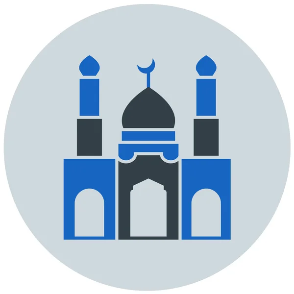 モスク ウェブアイコンシンプルなデザイン — ストックベクタ