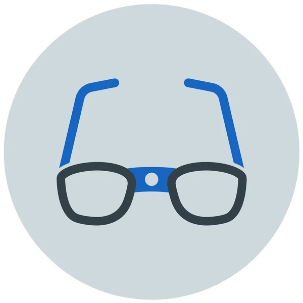 Brille Auf Web Symbol Einfache Illustration — Stockvektor