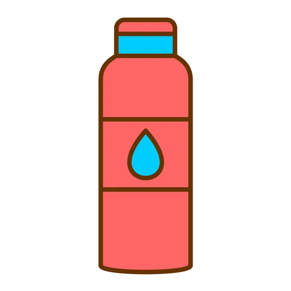 Wasserflaschen Symbol Skizzenillustration — Stockvektor