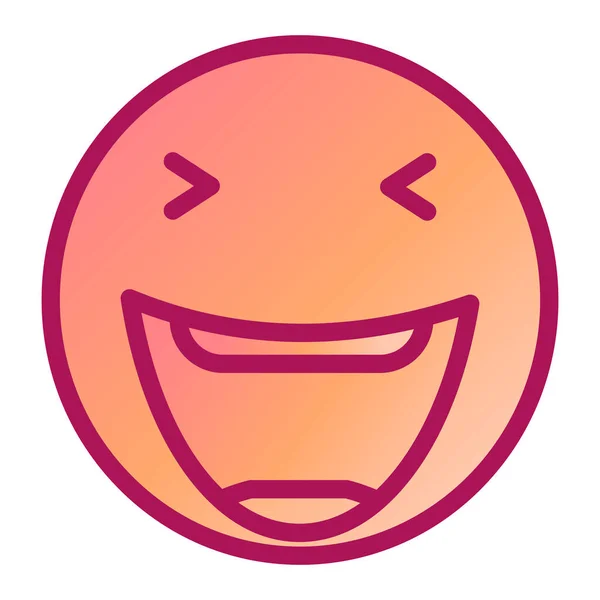 Rosto Expressão Emoticon Ícone Vetor Ilustração Design —  Vetores de Stock