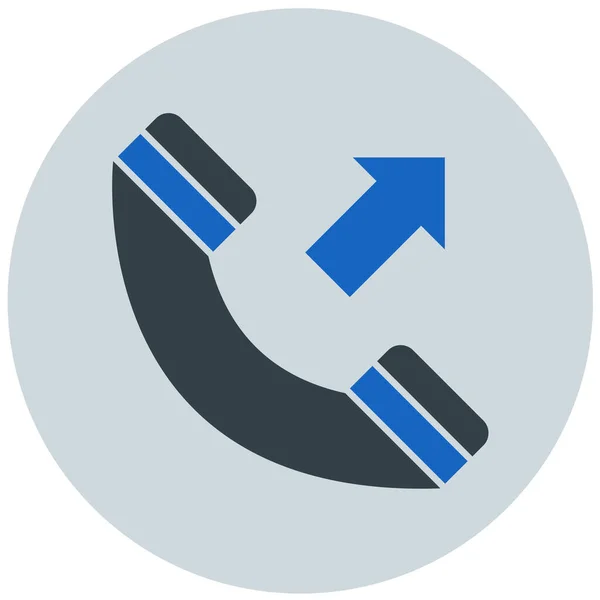 Telefon Web Symbol Einfache Illustration — Stockvektor