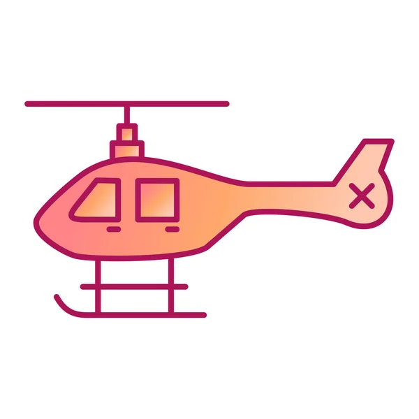 ヘリコプターのアイコンベクトルイラスト — ストックベクタ