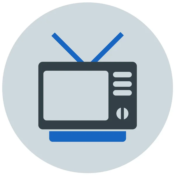 Fernsehen Web Symbol Einfache Illustration — Stockvektor