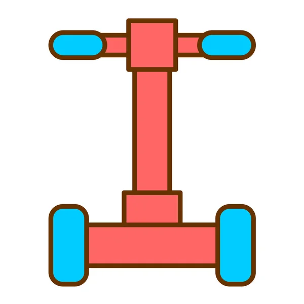 Vektor Illustration Von Auto Iconkick Roller — Stockvektor