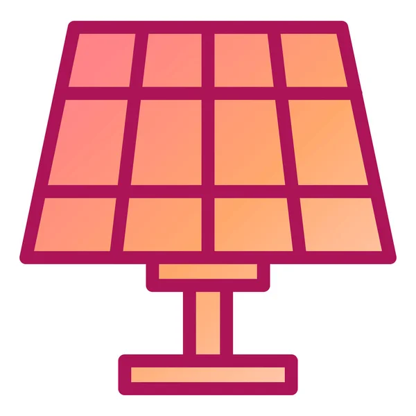 太陽エネルギーパネルベクトル図 — ストックベクタ