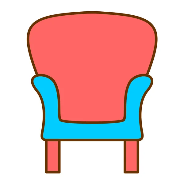 Ikona Sofa Wektor Ilustracja — Wektor stockowy