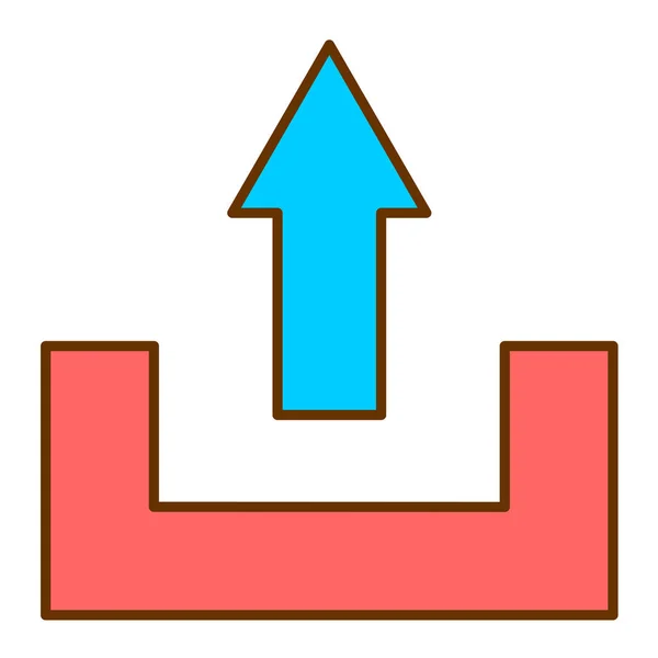Upload Web Icon Simple Illustration — Stock Vector