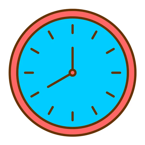 Beginn Ist Uhr Flache Darstellung Von Zeitvektorsymbolen — Stockvektor
