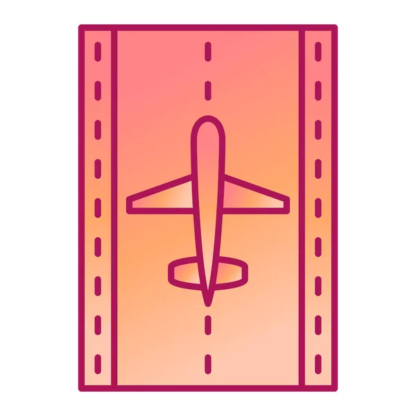 Airplane Icon Simple Illustration Airport Ticket Vector Icons Web — Vector de stock