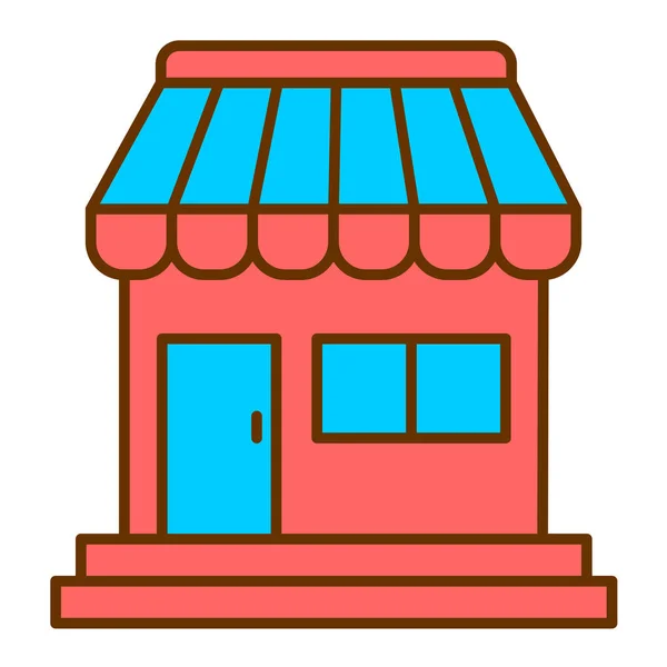 Tienda Icono Web Vector Ilustración — Archivo Imágenes Vectoriales