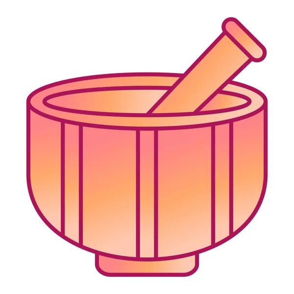 Ikona Moździerza Tłuczka Izometria Cynamonu Kije Wektorowe Ilustracja Dla Projektowania — Wektor stockowy