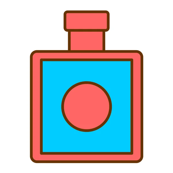 Parfümflaschen Icon Vektor Umreißen Medizinische Fläschchen Zeichen Isolierte Kontursymboldarstellung — Stockvektor