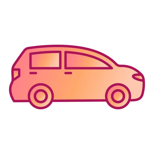 Araba Taşıma Simgesi Web Tasarımı Için Basit Taksi Aracı Vektör — Stok Vektör