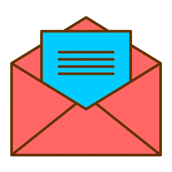 Envelope Mail Ícone Vetor Ilustração Design Gráfico —  Vetores de Stock