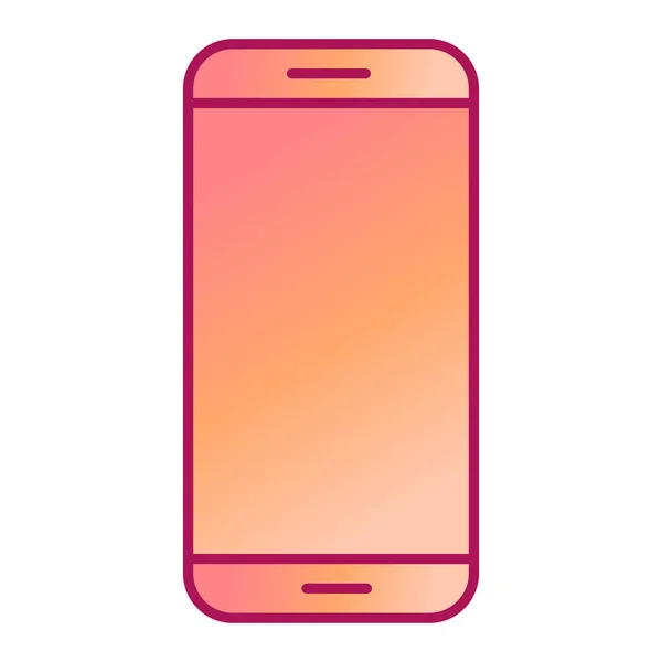 Smartphone Mit Leerem Bildschirm Vektorillustration — Stockvektor