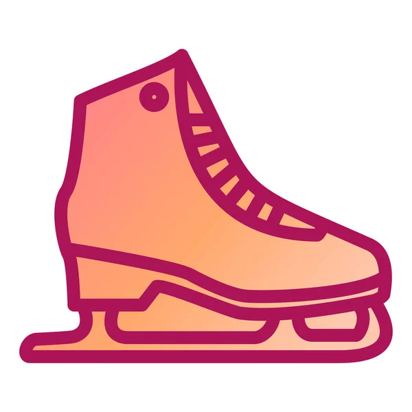 Eiskunstlauf Ikone Flache Darstellung Von Skates Vektor Icons Für Das — Stockvektor