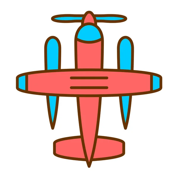 Ilustração Vetor Ícone Avião — Vetor de Stock