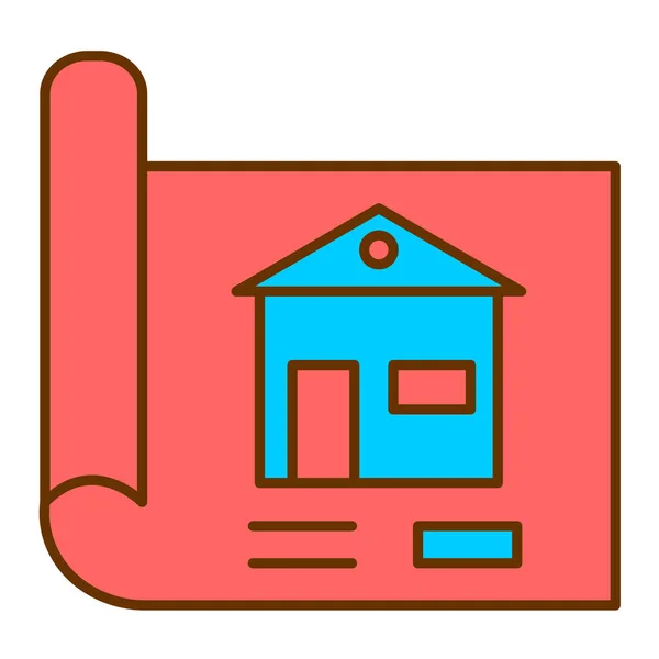 Het Huis Web Icoon Eenvoudige Illustratie — Stockvector