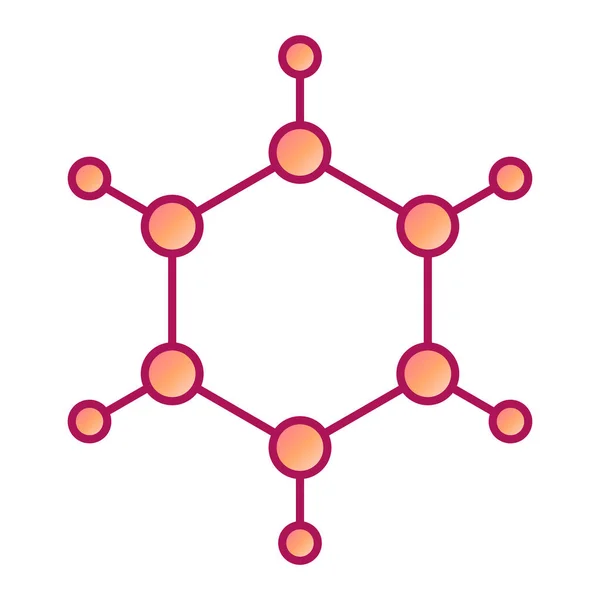 Illustrazione Del Vettore Dell Icona Della Molecola — Vettoriale Stock