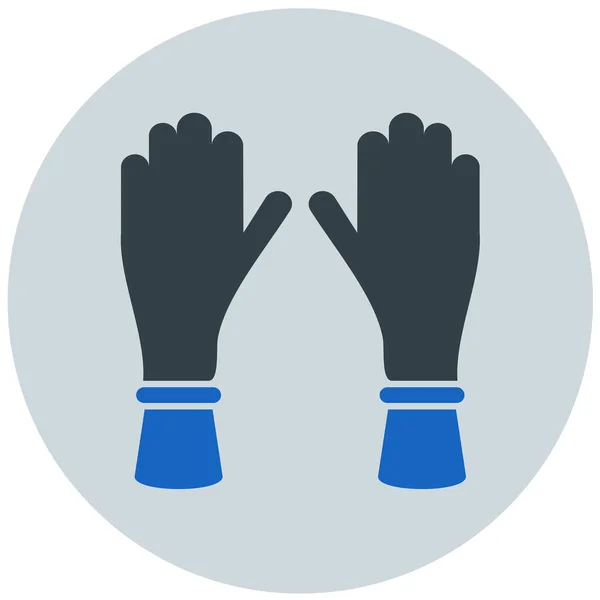 Guantes Icono Web Ilustración Simple — Vector de stock