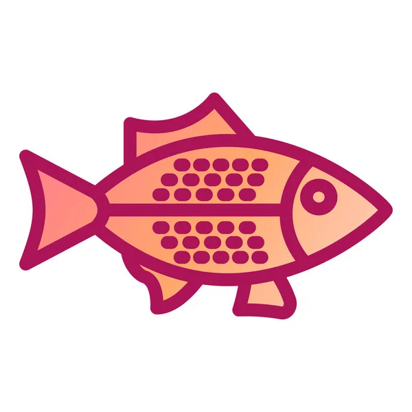 Fische Web Ikone Einfaches Design — Stockvektor