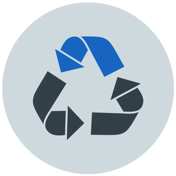 Recyclen Web Icoon Eenvoudige Illustratie — Stockvector