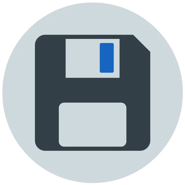 Floppy Disk Semplice Illustrazione — Vettoriale Stock