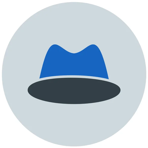 Şapka Web Simgesi Basit Illüstrasyon — Stok Vektör