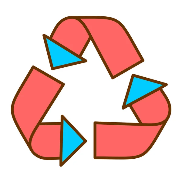 Recyceln Symbol Symbol Vektor Illustration Grafik Design — Stockvektor