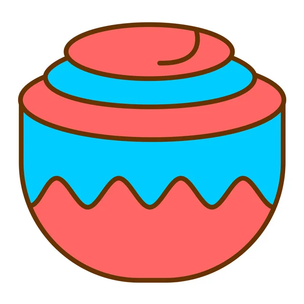 Торт Иконка Сайта — стоковый вектор
