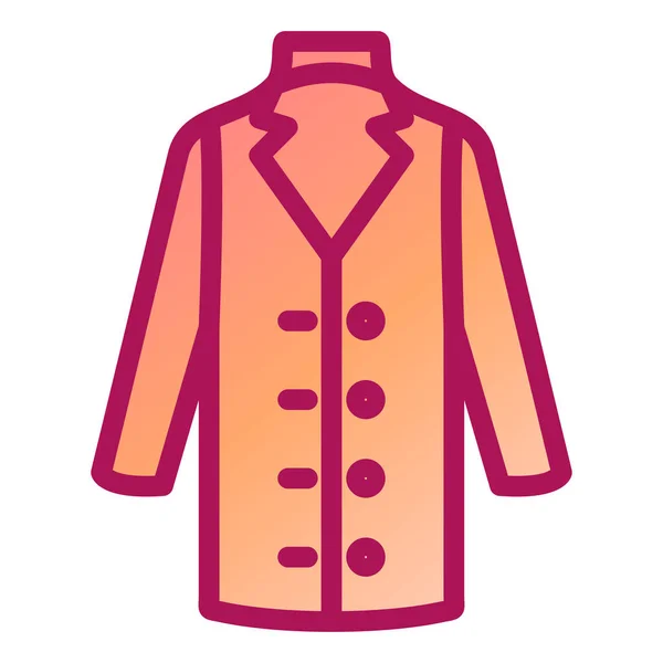 Chaqueta Icono Web Ilustración Simple — Archivo Imágenes Vectoriales