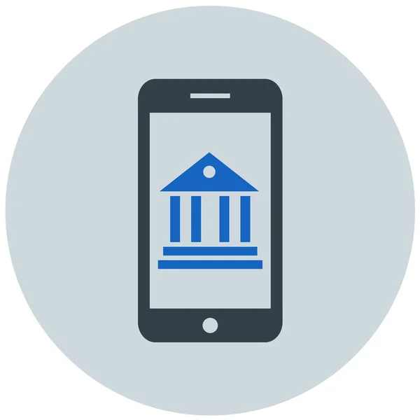 Mobile Banking Ikone Vektorillustration — Stockvektor
